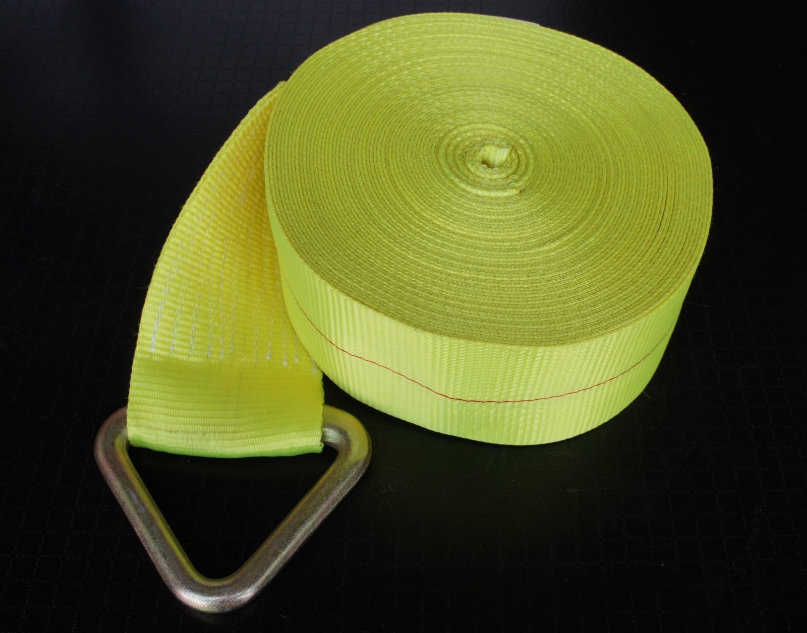 2 Pack 4" X 70' Winch Straps D V Ring Flatbed Truck Trailer Tie Down Hay Strap