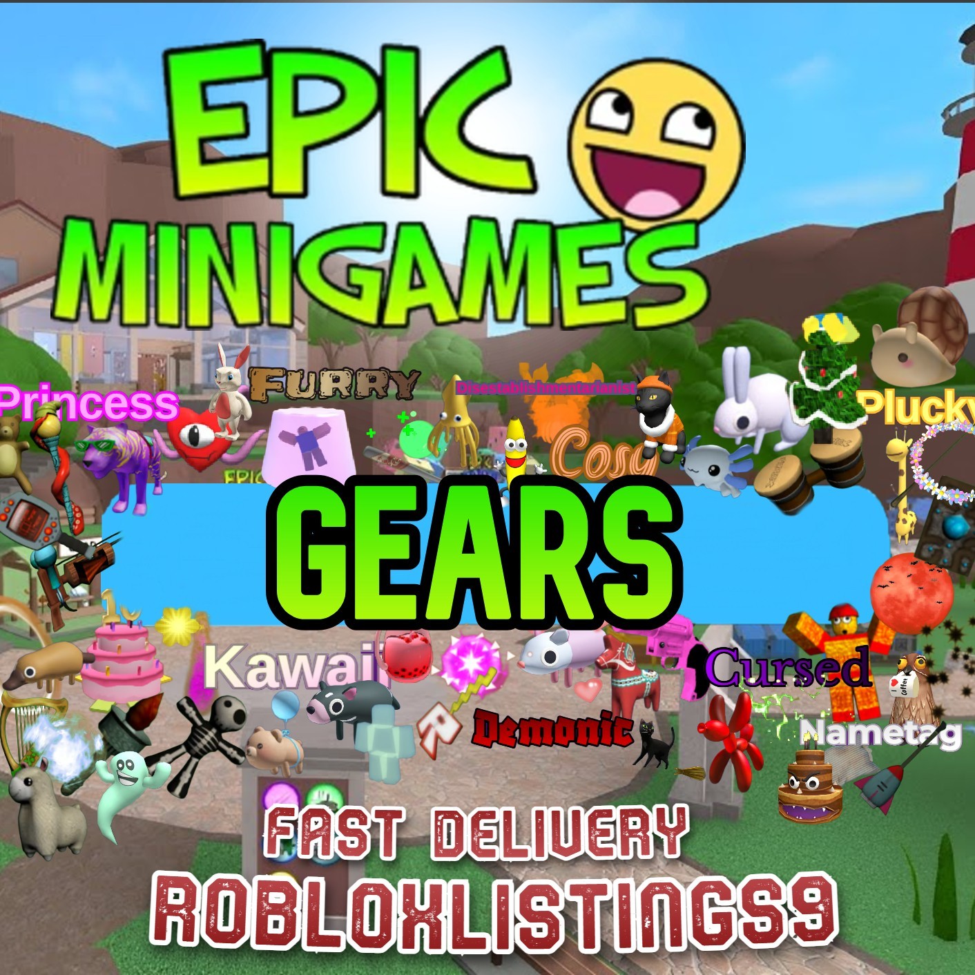 Epic Minigames GEARS - CHEAPEST AVAILABLE! - FREE SHIPPING - fast delivery!