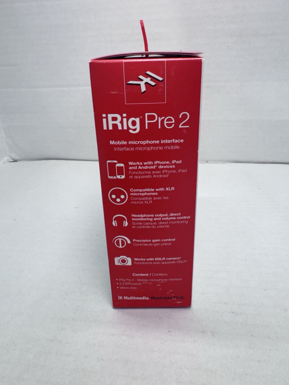 Audio interface - iRig Pre 2 48V phantom power, XLR, 3.5mm TRRS jack #3033