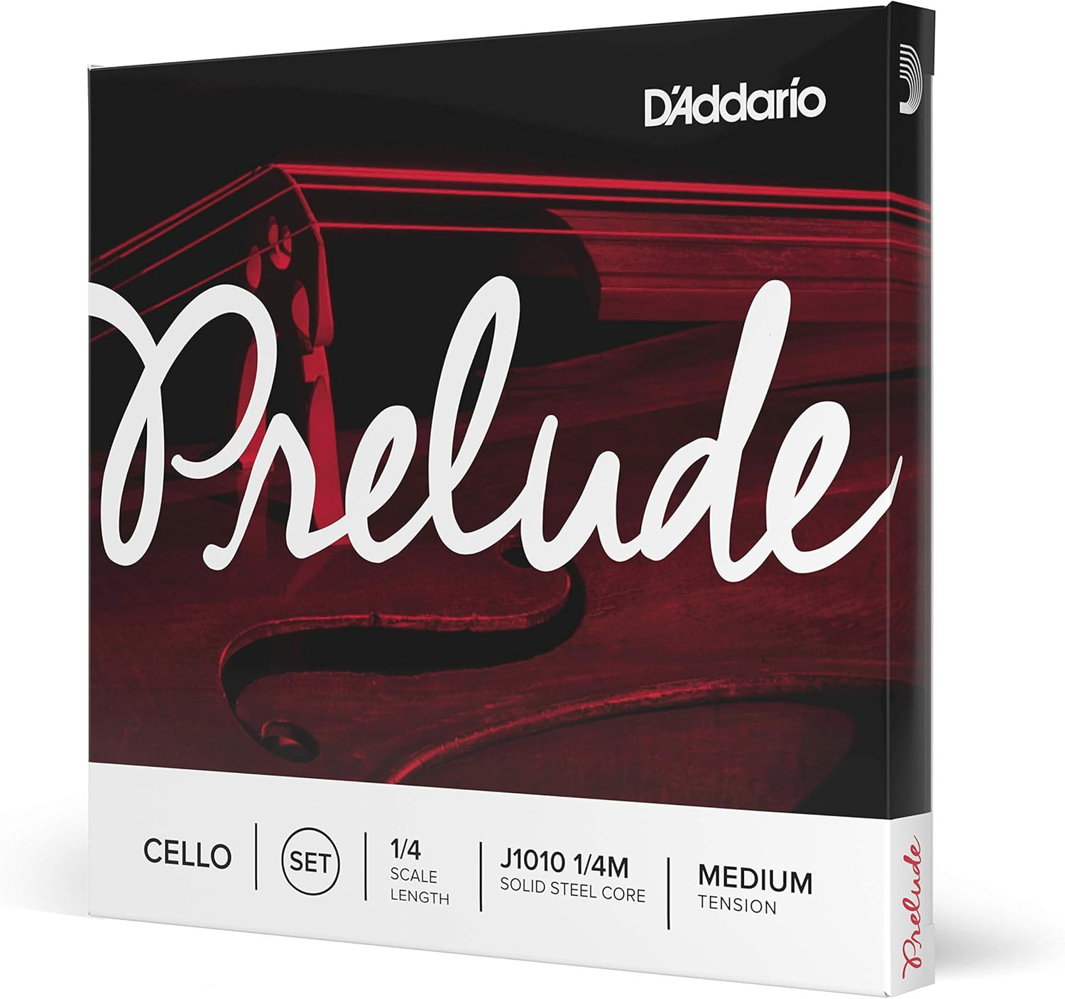 Prelude Cello String Set, 1/4 Scale, Medium Tension