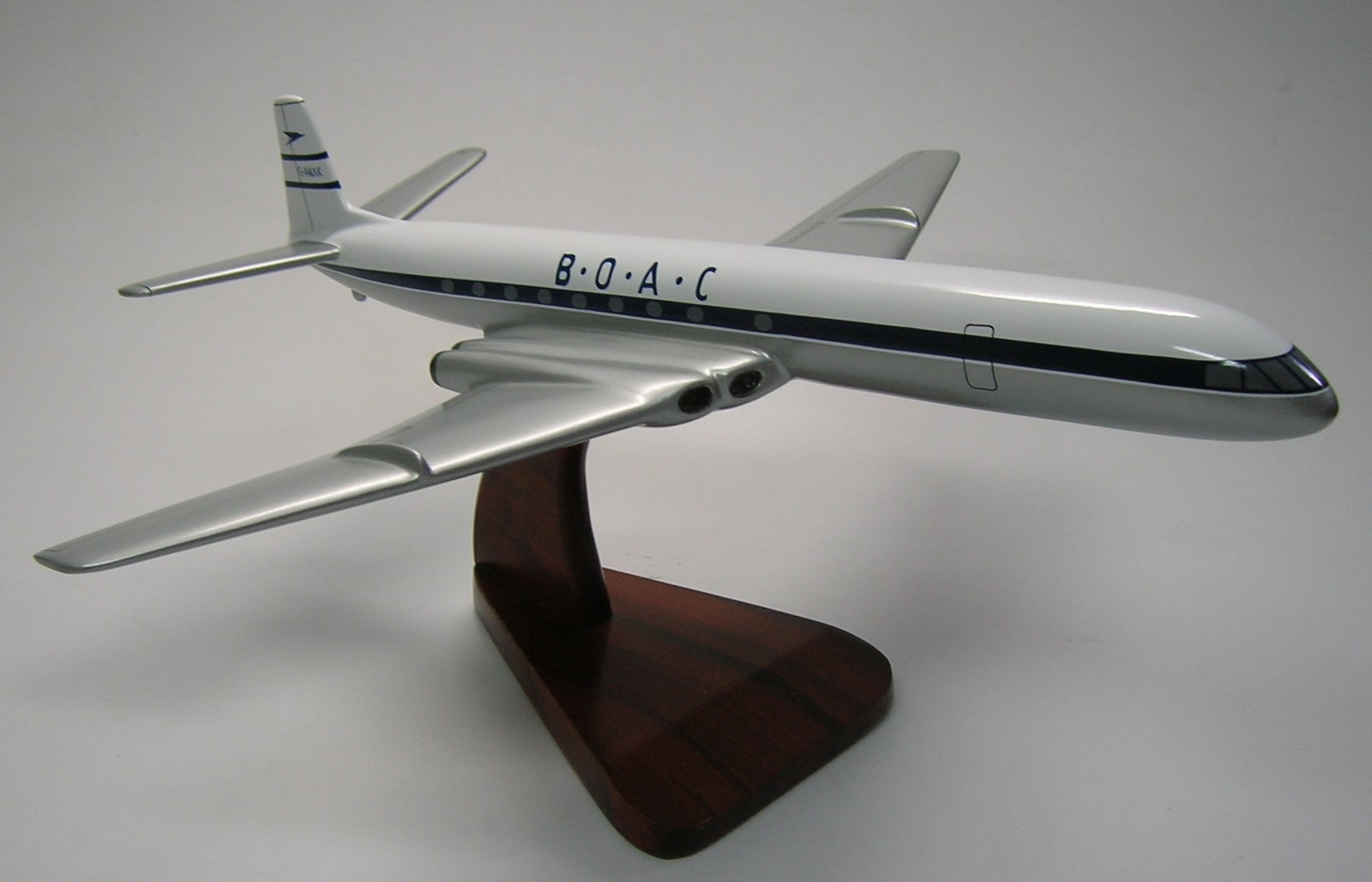De Havilland Comet BOAC Desk Airplane Wood Model Small New