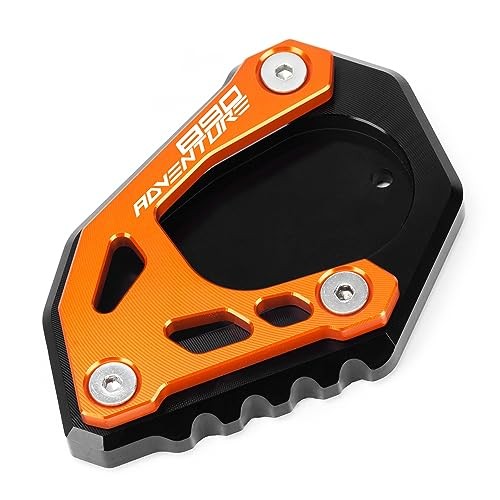 Motorcycle Side Stand Extension Kickstand Plate Compatible With 890 orange-1