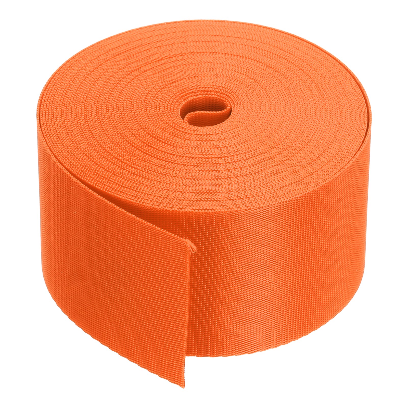 Flat Nylon Webbing Strap 2 Inch 10 Yards Orange for Backpack