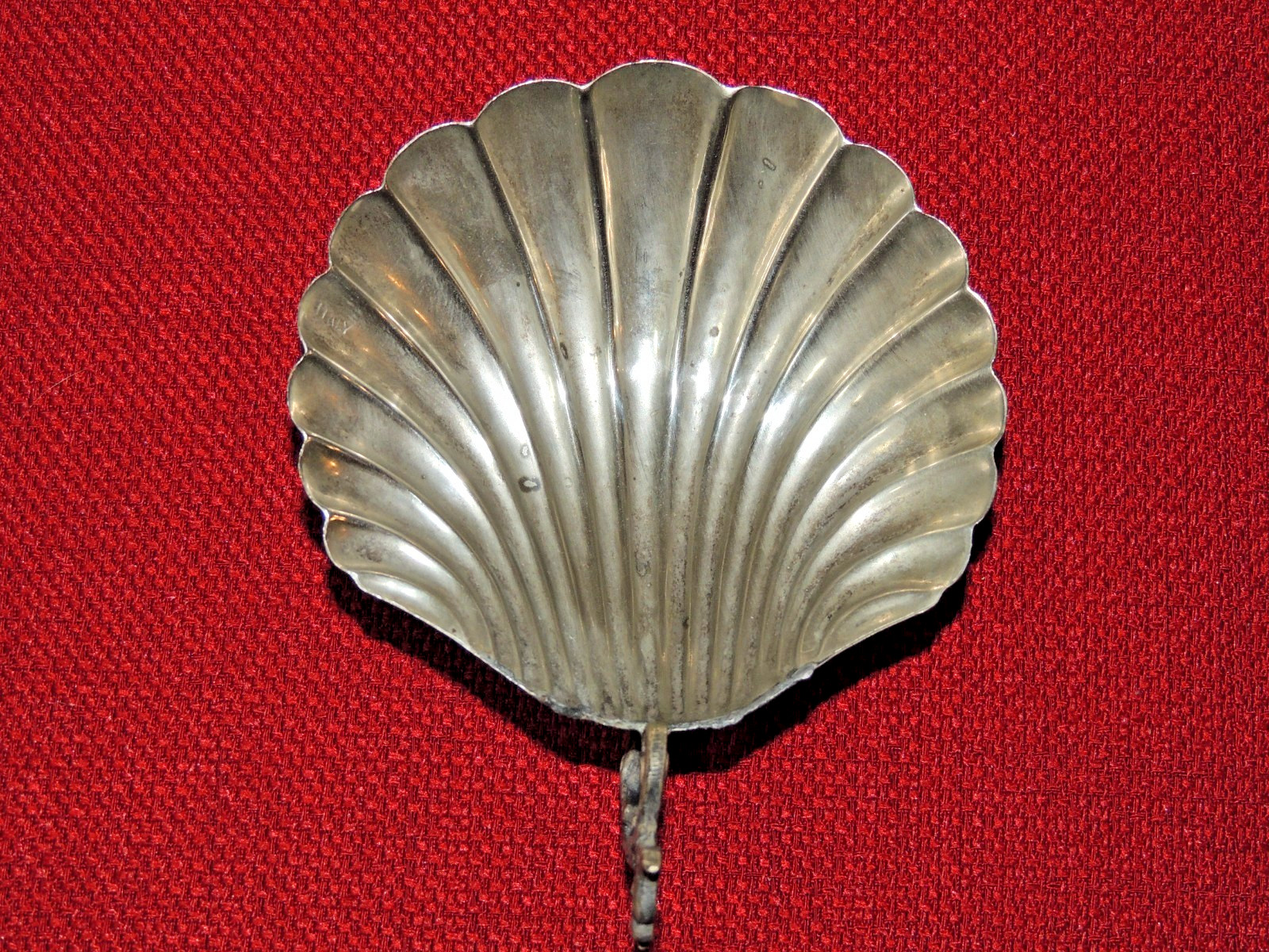 Vintage Clam Shell Footed Candy Nut, Keys Trinket Dish w/ Dragon Handle - Unique