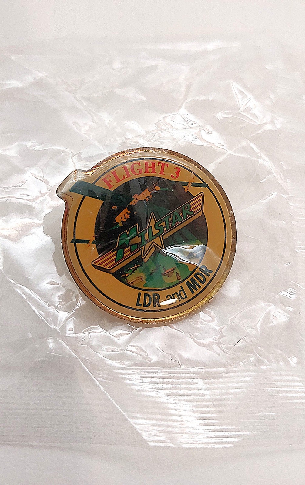 PIN vintage MILSTAR Flight -3 SATELLITE 'LDR and MDR' from 1999