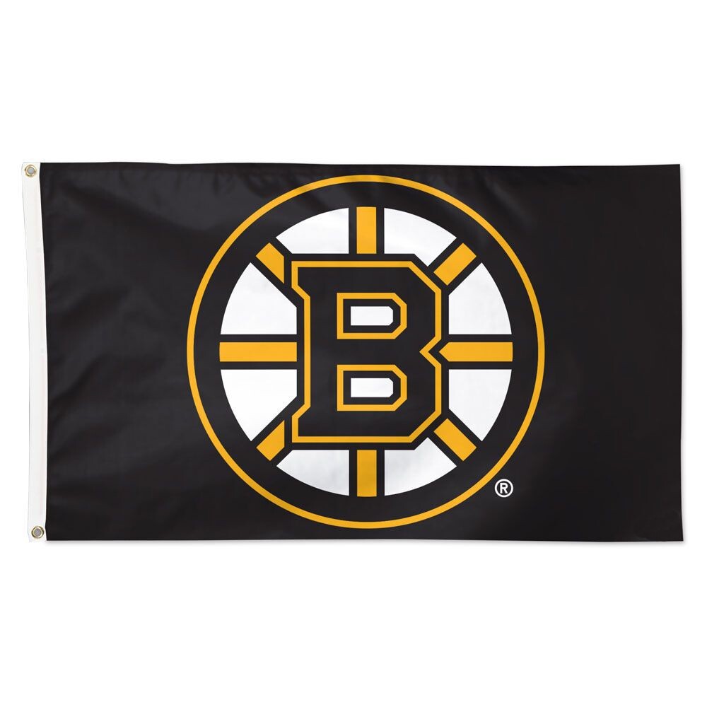 Boston Hockey Team Black Memorable Flag 3x5 ft Bruins Fan Wall Decor Banner