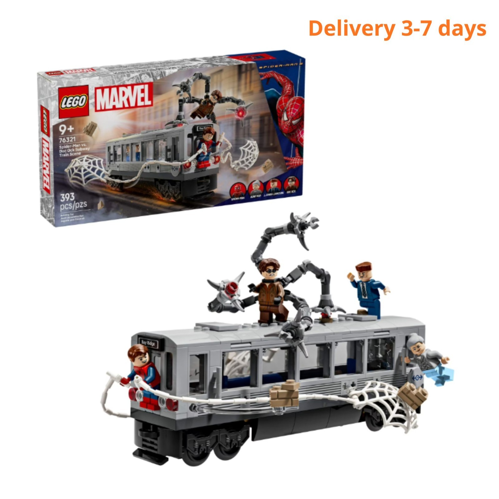 [SALE] LEGO Marvel Spider-Man vs Doc Ock Subway Train Scene Building Set 76321