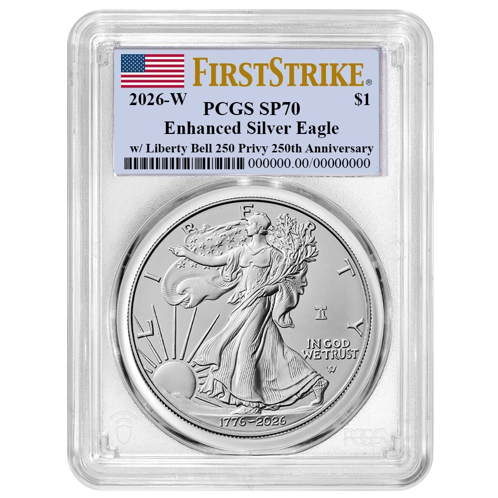 Presale - 2026-W Enhanced Uncirculated $1 American Silver Eagle PCGS SP70 FS