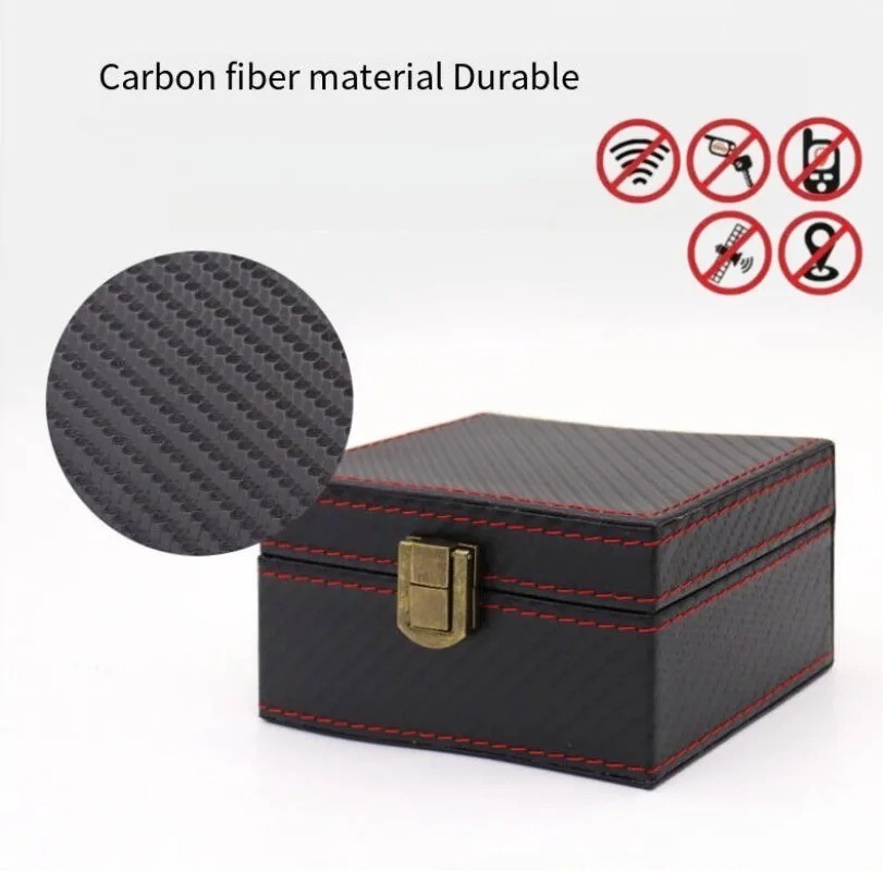 Anti-Theft Faraday Box with Bag RFID Key Fob Protector Signal Blocking Cage Case