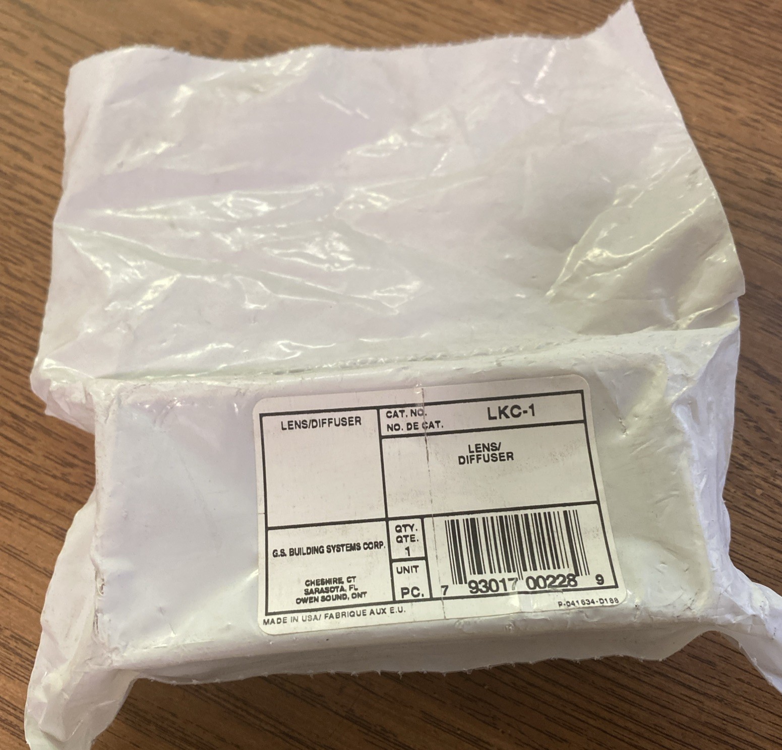 EDWARDS LKC-1  Fire Alarm Strobe Lens Diffuser