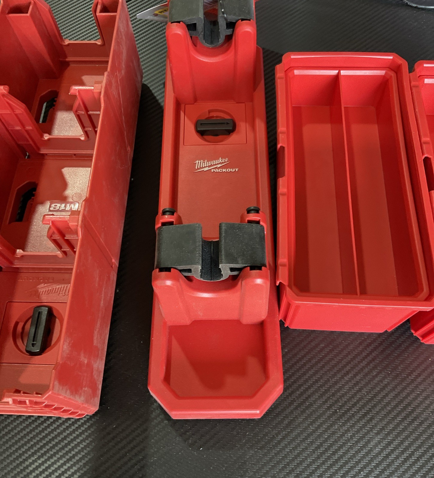 ⚡️Milwaukee Packout 6 Set (Hook,Holder,Mount,Battery Rack & Bin Set)