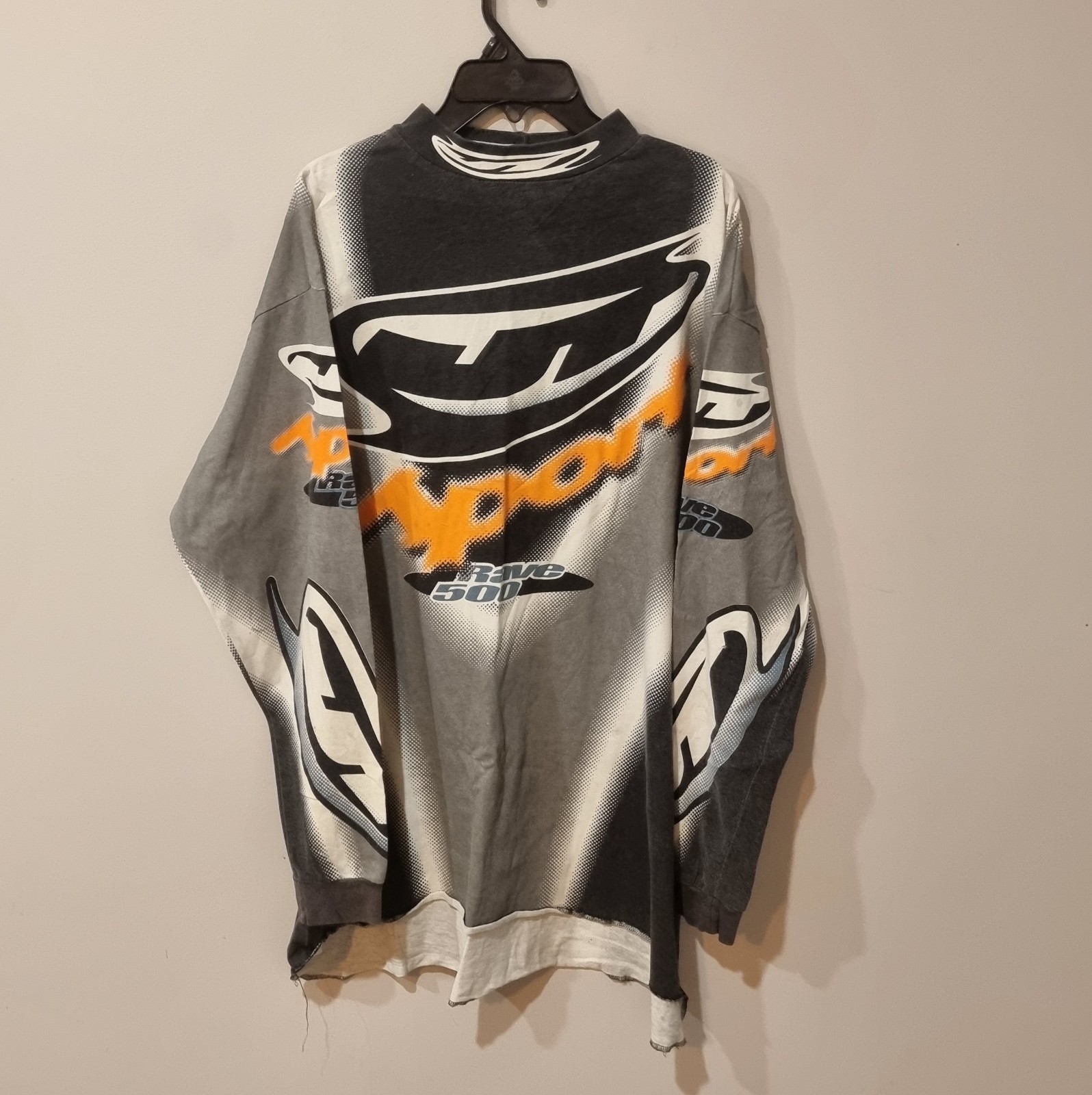 JT Sport 1998 Racing Rave 500 Grey/Black/Orange Jersey XXL or XXXL US Only