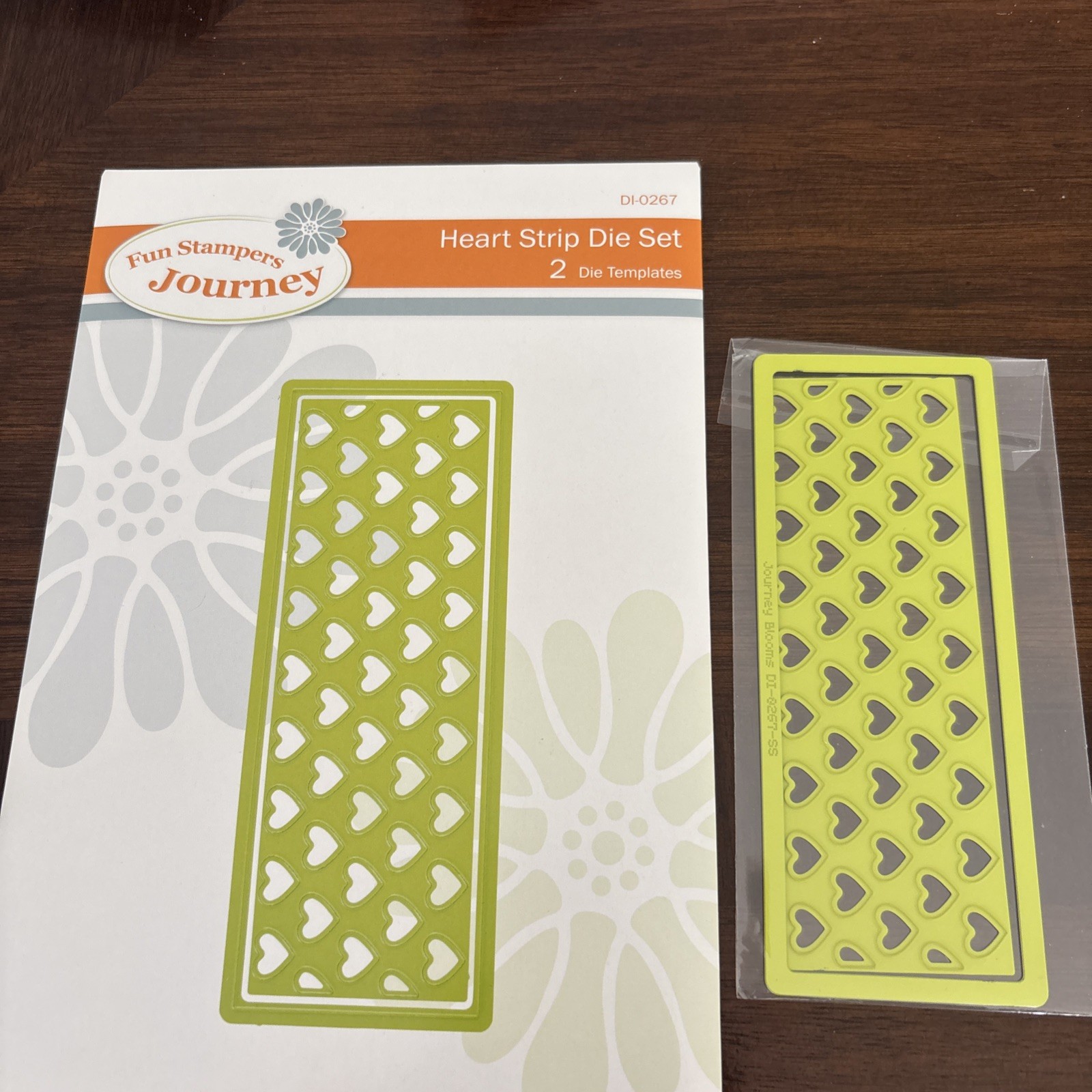 fun stampers journey dies, Heart Strip Die Set , DI- 0267