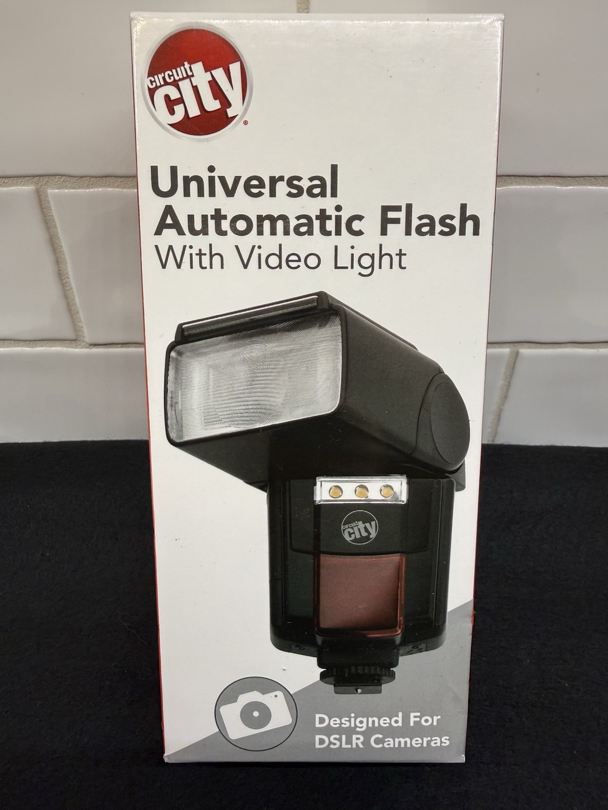 Circuit City CC125 Universal Auto Flash w/ Video Light DSLR Camera Speedlite New