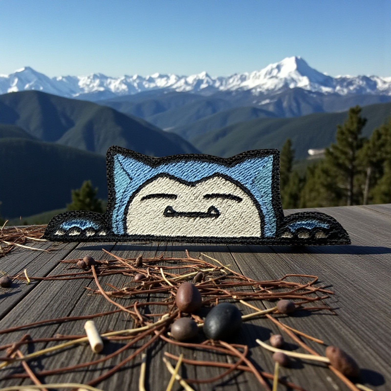 Snorlax Embroidery Patch 2.59" X 3.89"
