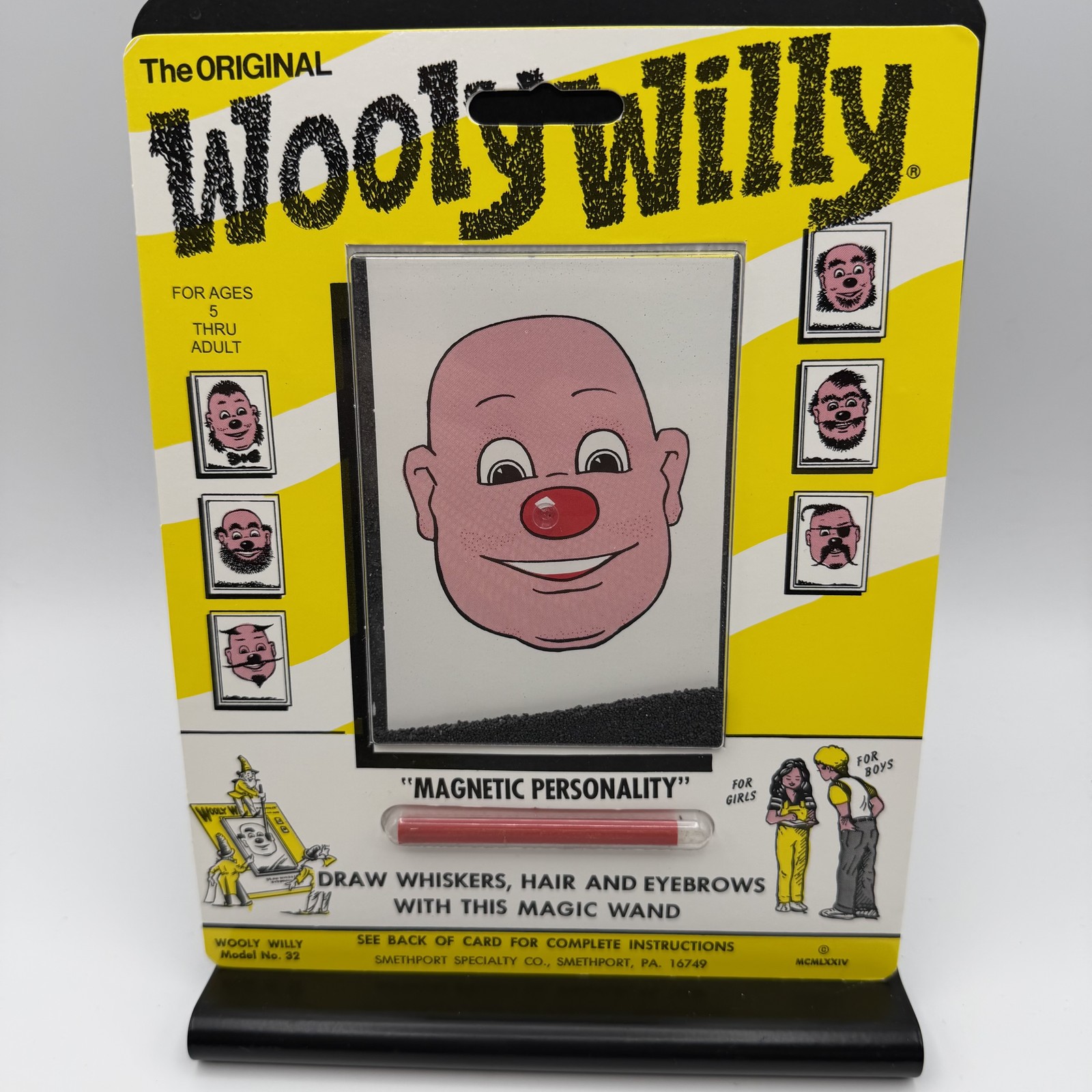 The ORIGINAL Wooly Willy Magnetic Personality Classic Toy Game Smethport New USA