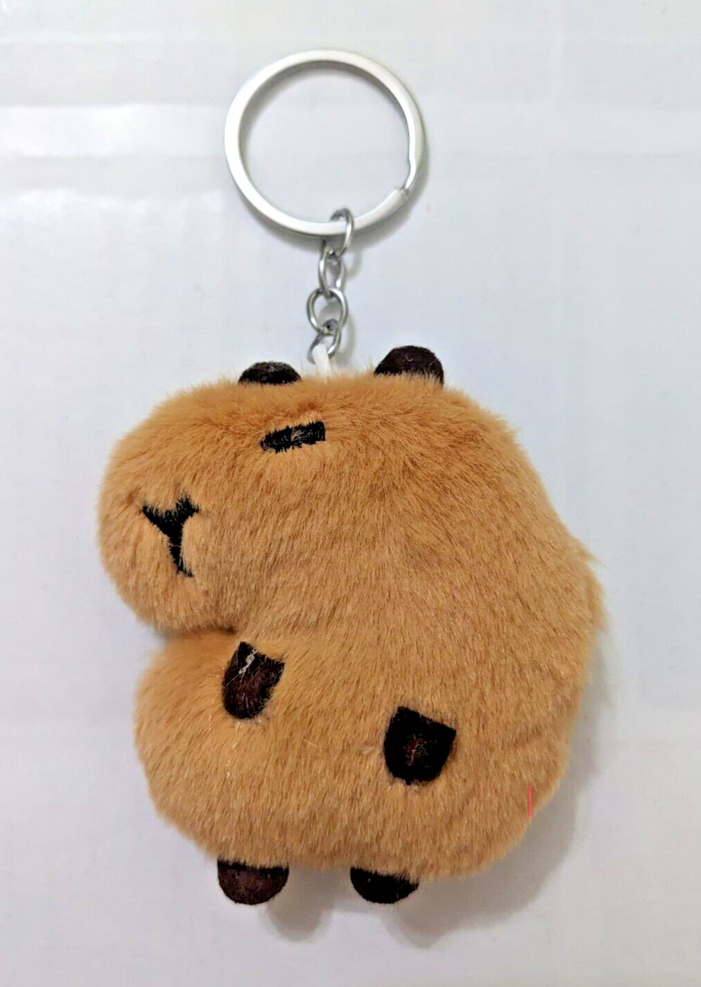 Capybara Cartoon Plush Pendant Bag Key Chain Keyring Key Chain Ring Doll Squeaky
