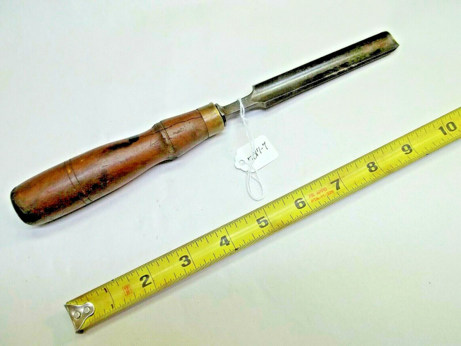 Gouge, Vintage Jennings & Griffin 1/2" Wide Cut Woodworkers Gouge 10-5/8" Lg USA