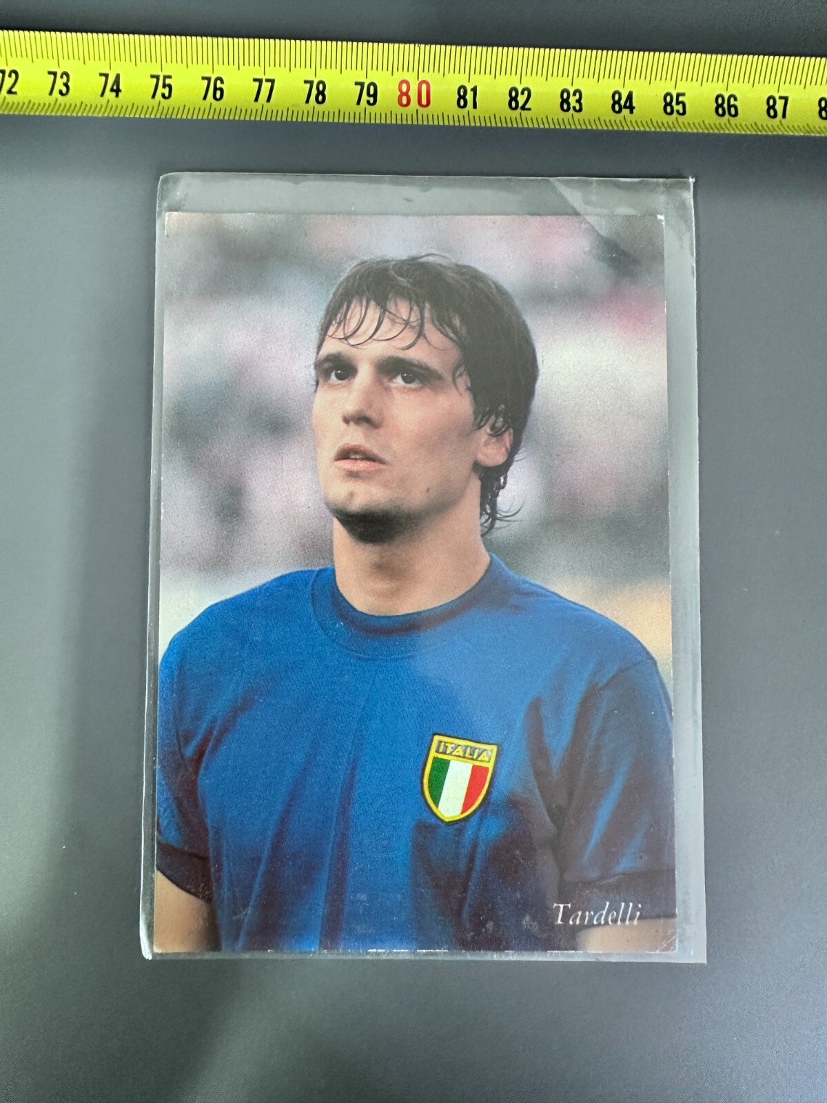 Photo Picture Signed By Tardelli Italy No Match Worn Jersey