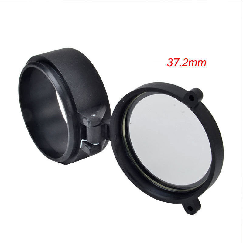 30-69mm Flip Spring Up Open Lens Cover Through transparent Rifle scope Cap