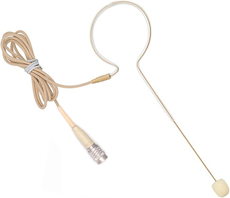 Single Hook Head Headset Microphone For Audio Technica Wireless Mini Hirose 4pin