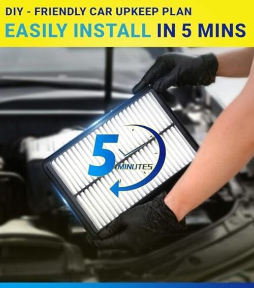 Engine Cabin Air Filter Set for (2018-2024) Kicks 1.6L Gas Only, (2020-2025)