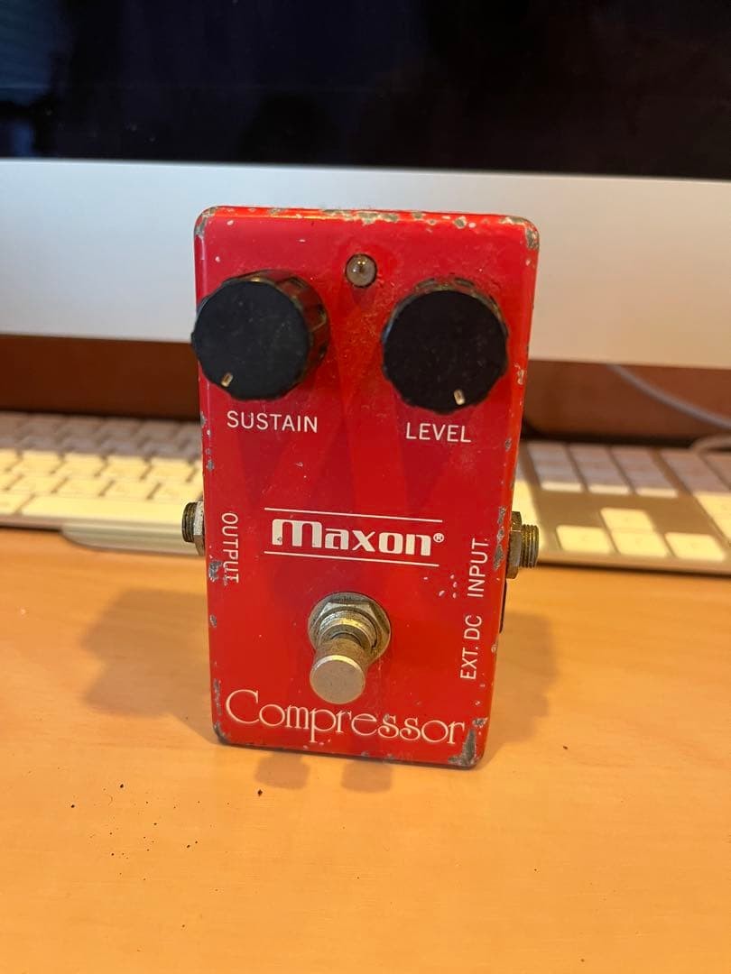 Maxon Compressor Guitar Effects Pedal, Vintage, Sustain & Level Controls Used