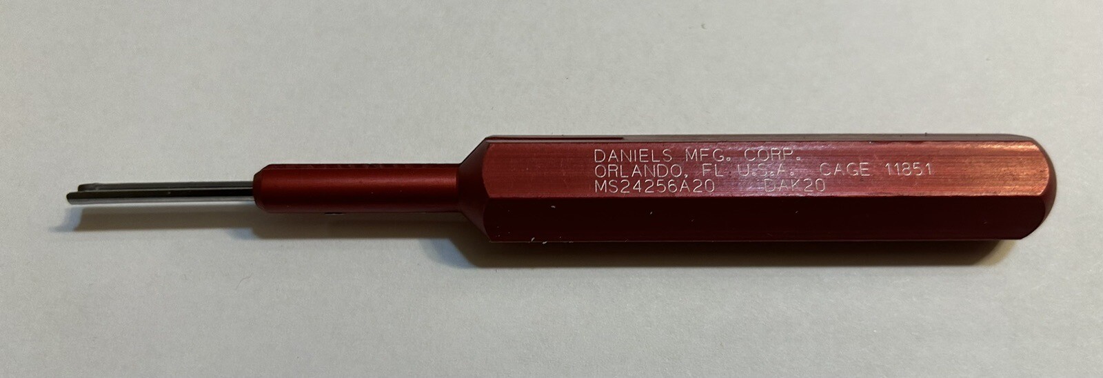 DANIELS MANUFACTURING DAK20 INSTALLING TOOL MS24256A20 ~ DMC Cage 11851 USA