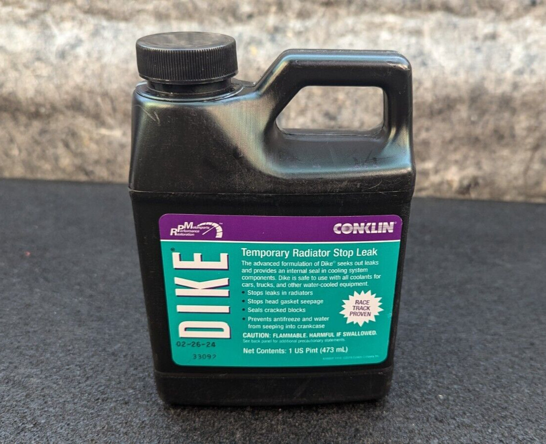🔥New/Sealed🔥 Conklin Dike Temporary Radiator Stop Leak 1 Pint