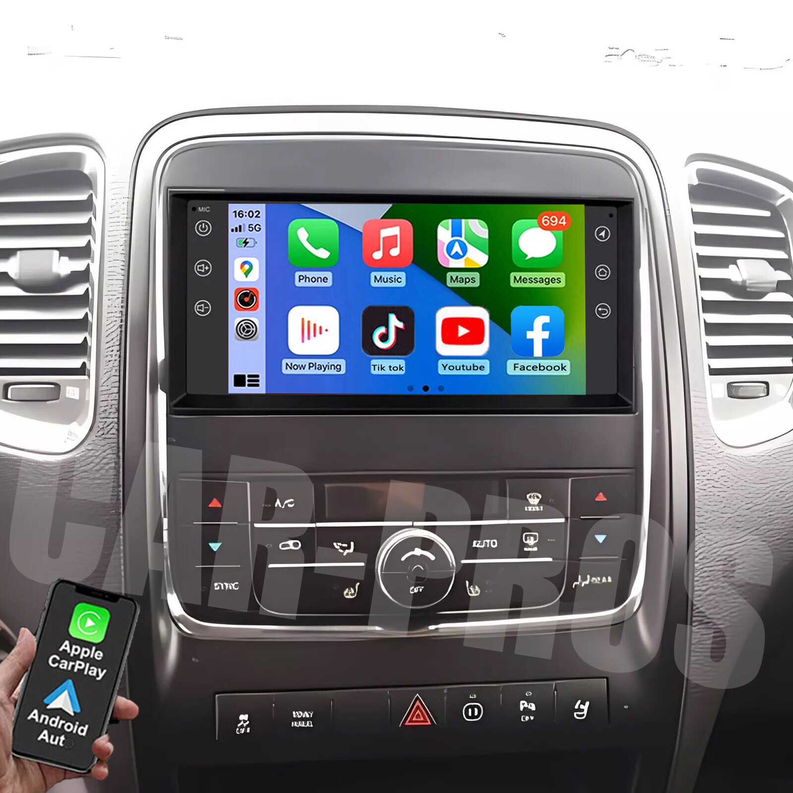 7'' For 2011-2013 Dodge Durango Apple Carplay Android 13.0 Car Stereo GPS Radio