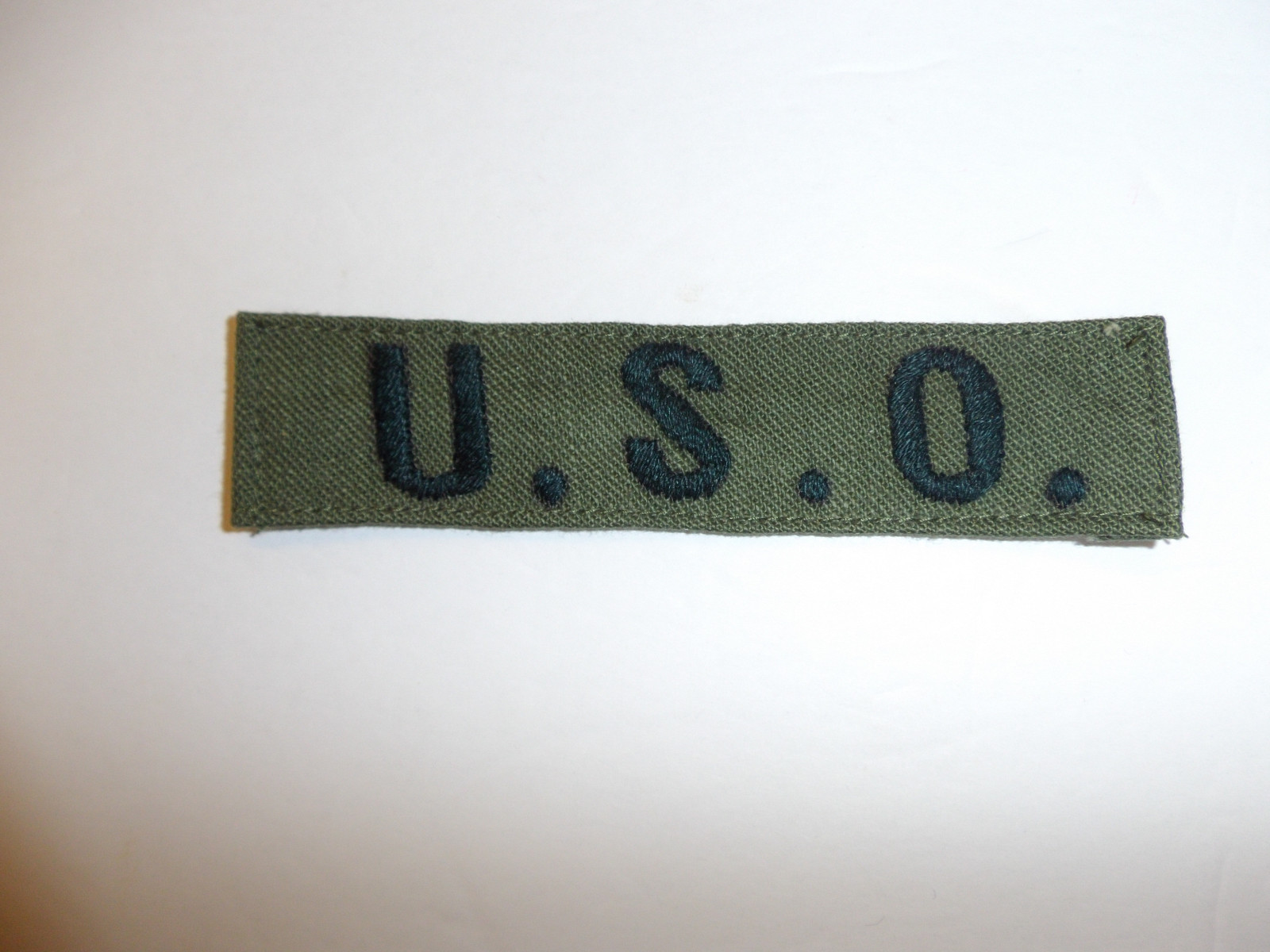 b1081 Vietnam era US USO United Service Organization tape OD fatigues R22B