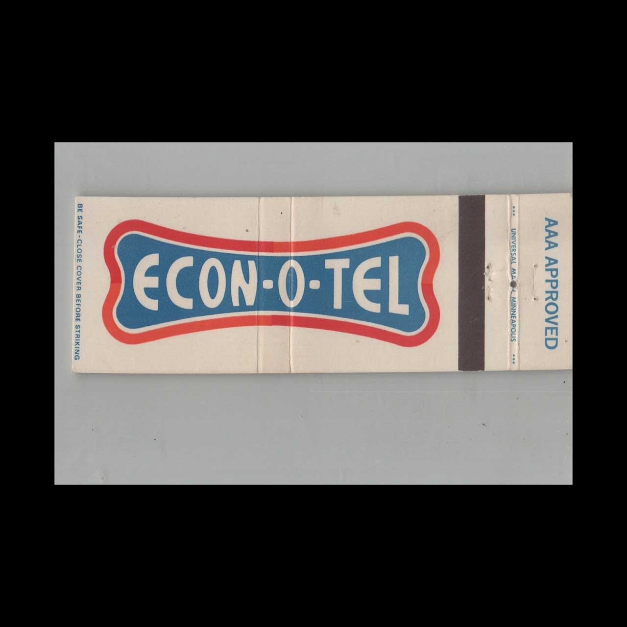 Full Length Matchbook Cover Econ-O-Tel TX