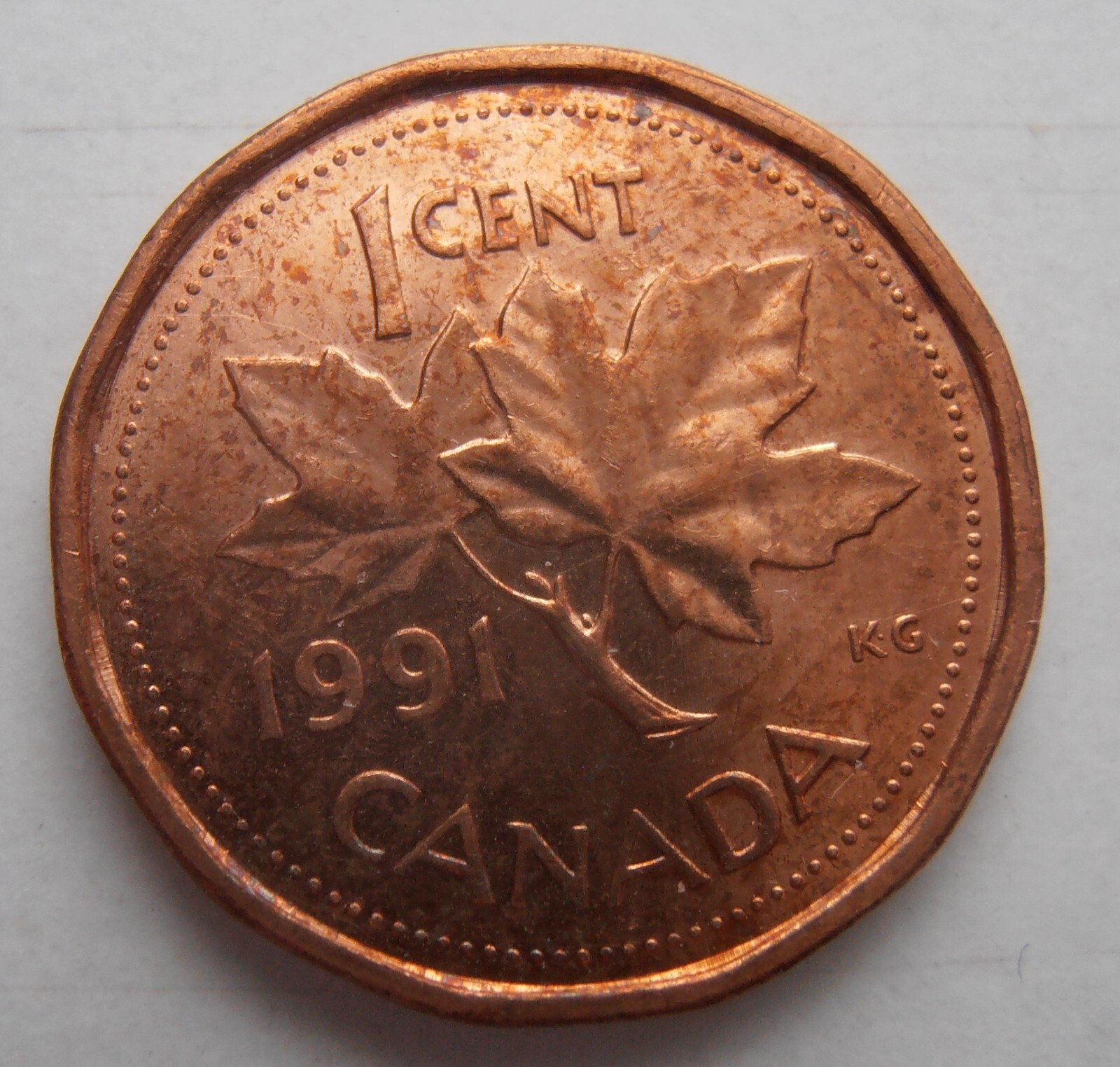 1991 CANADA 1 CENT UNCIRCULATED