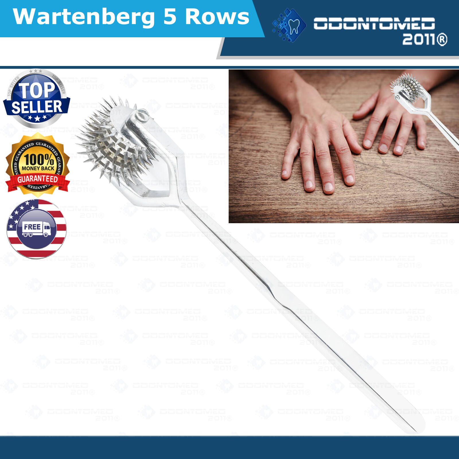 PinWheel Wartenberg Sensory Testing Neurologic DiagonosticFETISH Prestige 5 Rows