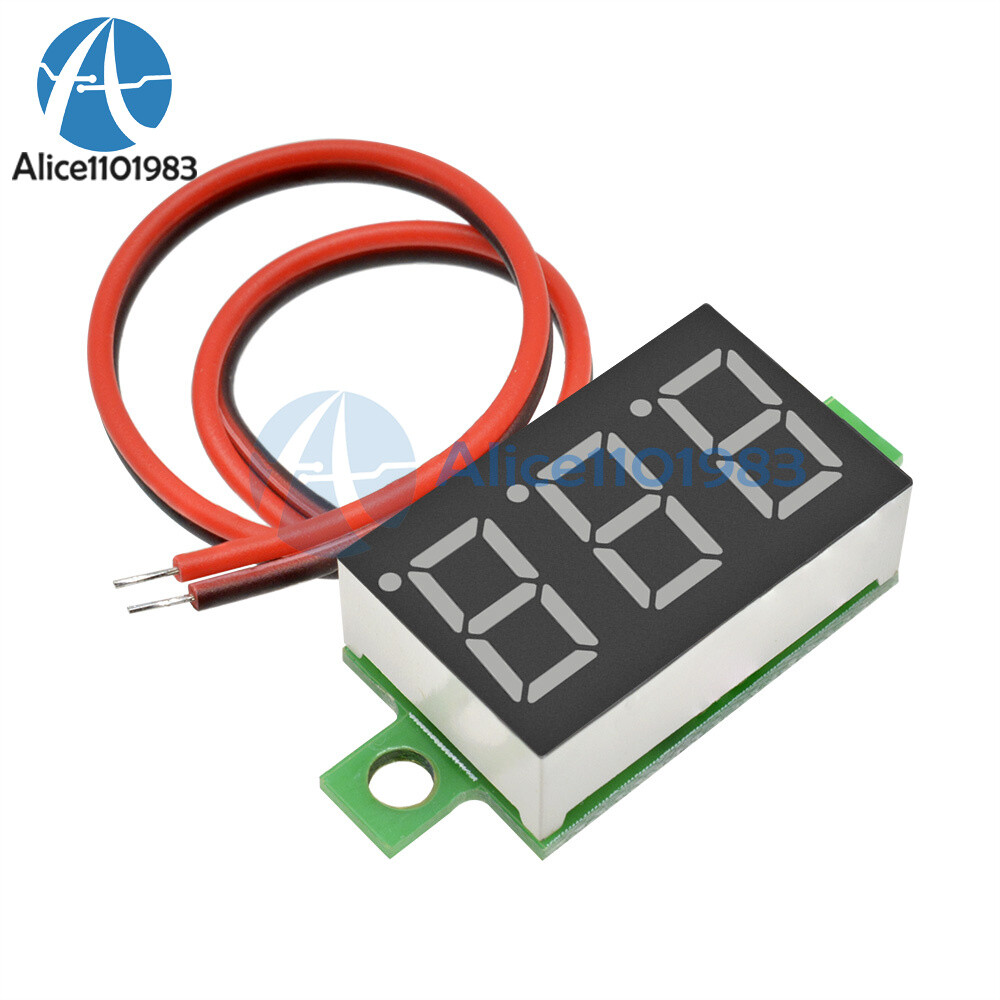 DC 3-30V 0.36 2 Wire LED Digital Panel Volt Meter Voltage Voltmeter Car Motor