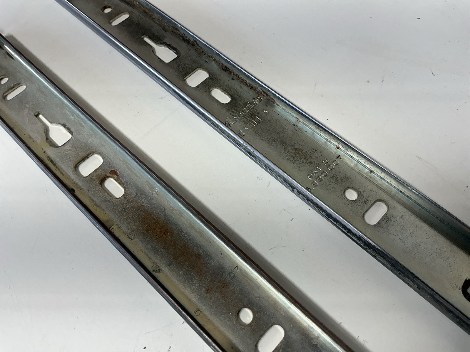 Two Older Accuride Drawer Slides 15-1/2” Inch