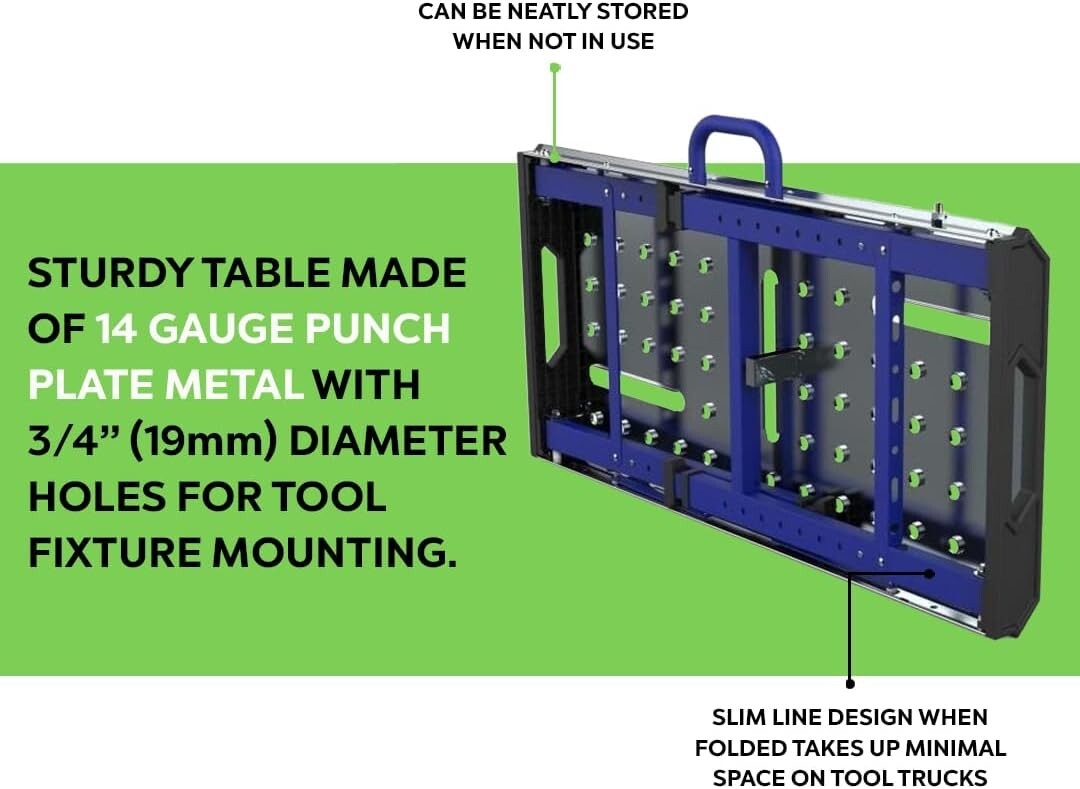 NOVA WELDING AND TOOL TABLE WITH FOLDING LEGS