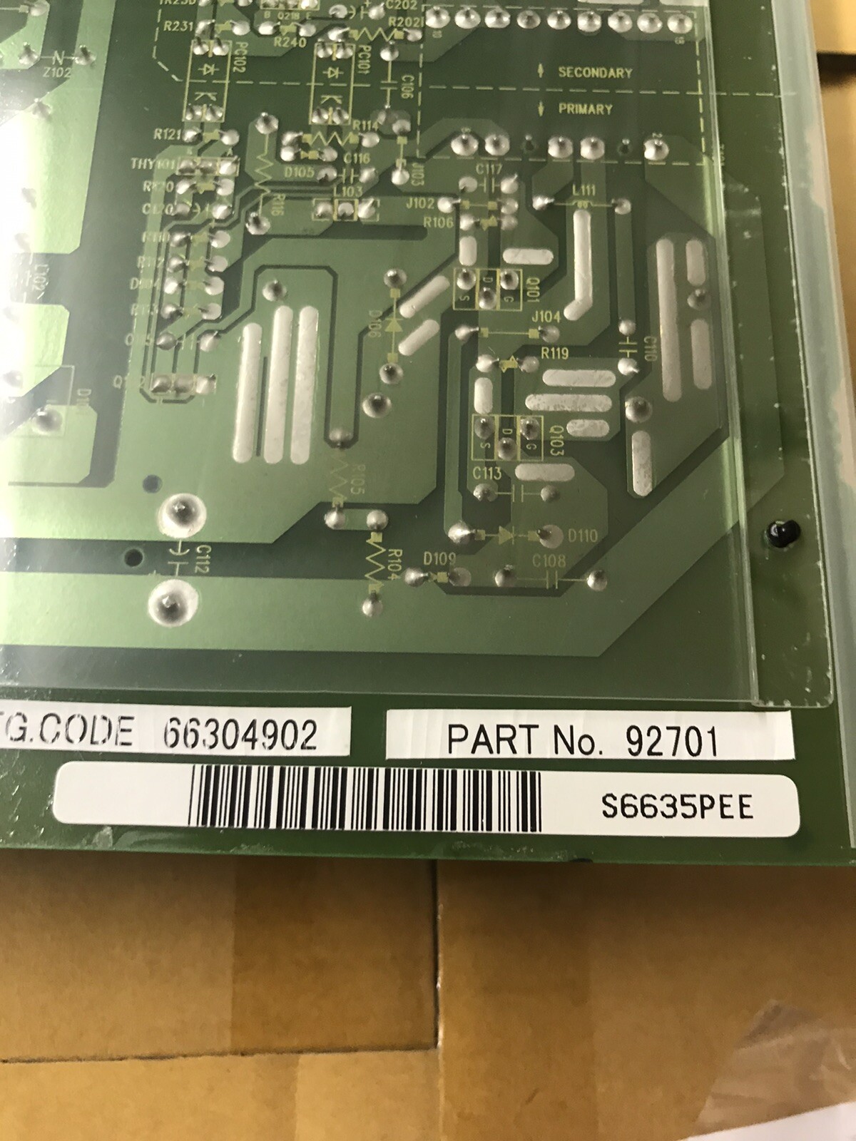 NEC / Nitsuko 92701 Power Supply Board For 28i