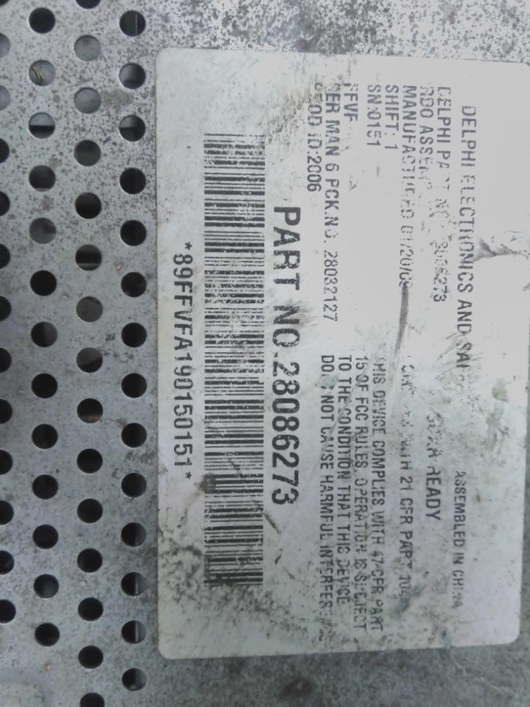 Replaces 28086273 2012 FREIGHTLINER CASCADIA 125 RADIO AM/FM/CD ,  WA