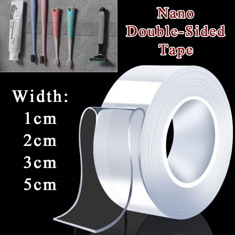 Nano Adhesive Tape Double-Sided Reusable Traceless Washable Gel Tape Anti-Slip