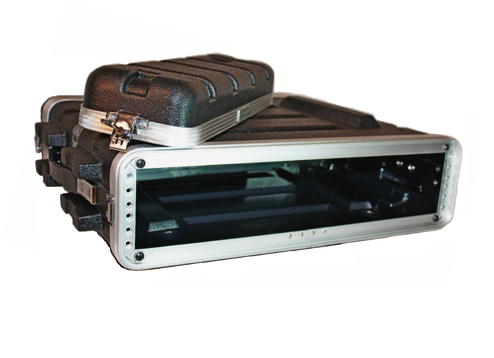 Rack Case 19" wide 2U Space Light Weight Amp, DJ, ABS 16.5" Deep Shell w Screws