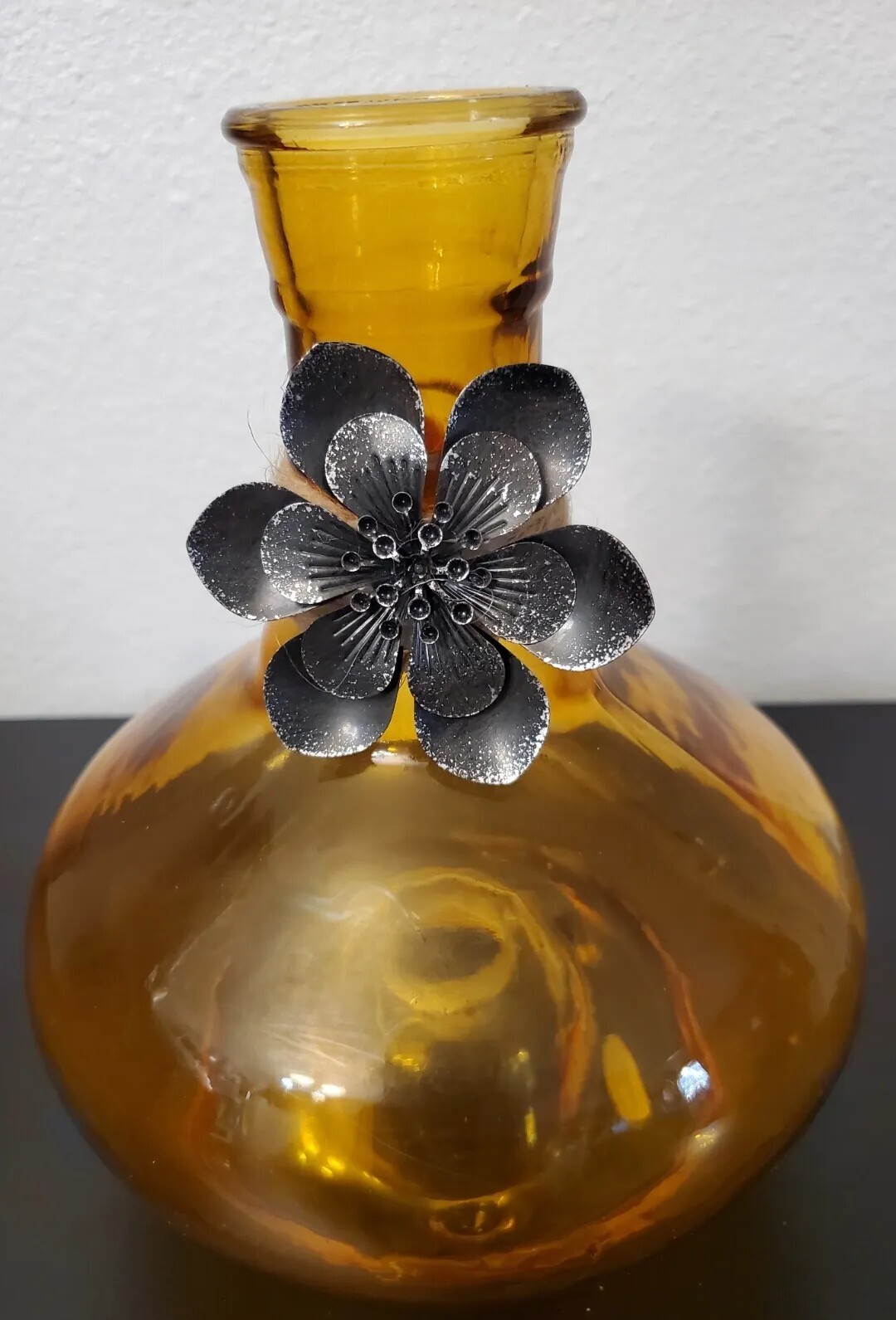 Pier One Amber Colored Night Light/Lamp Cover Only 8"