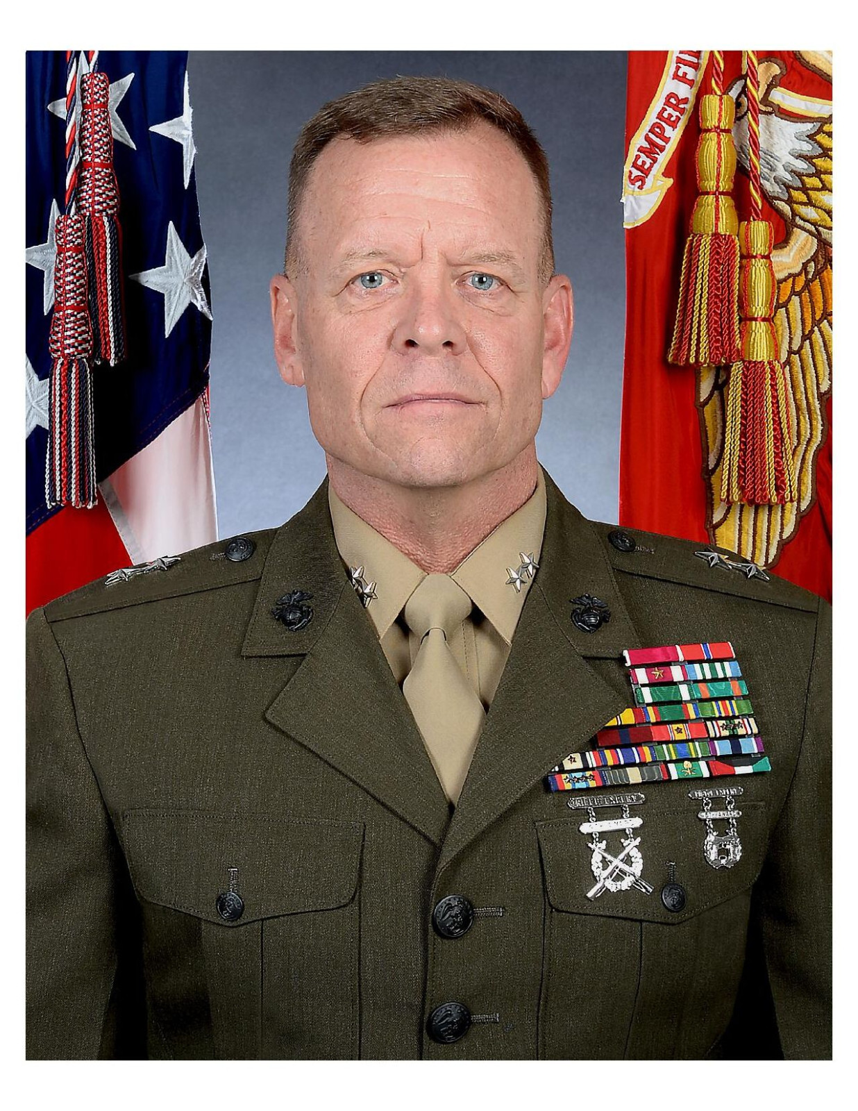United States Marine General Joseph F. Shrader 8x10 Photo #2 On 8.5" x 11"