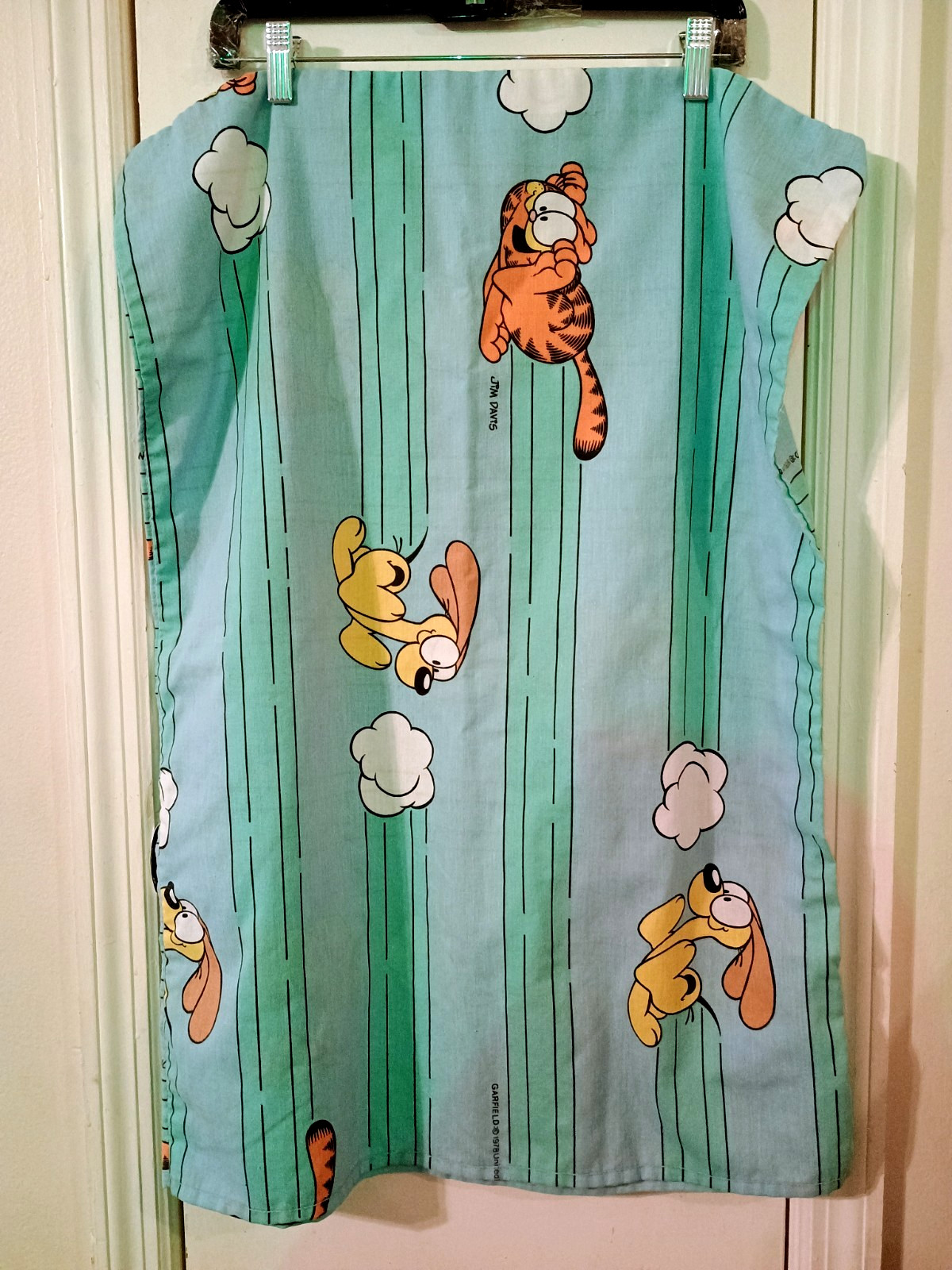 Vintage Jim Davis Garfield & Odie Standard Twin Pillowcase.