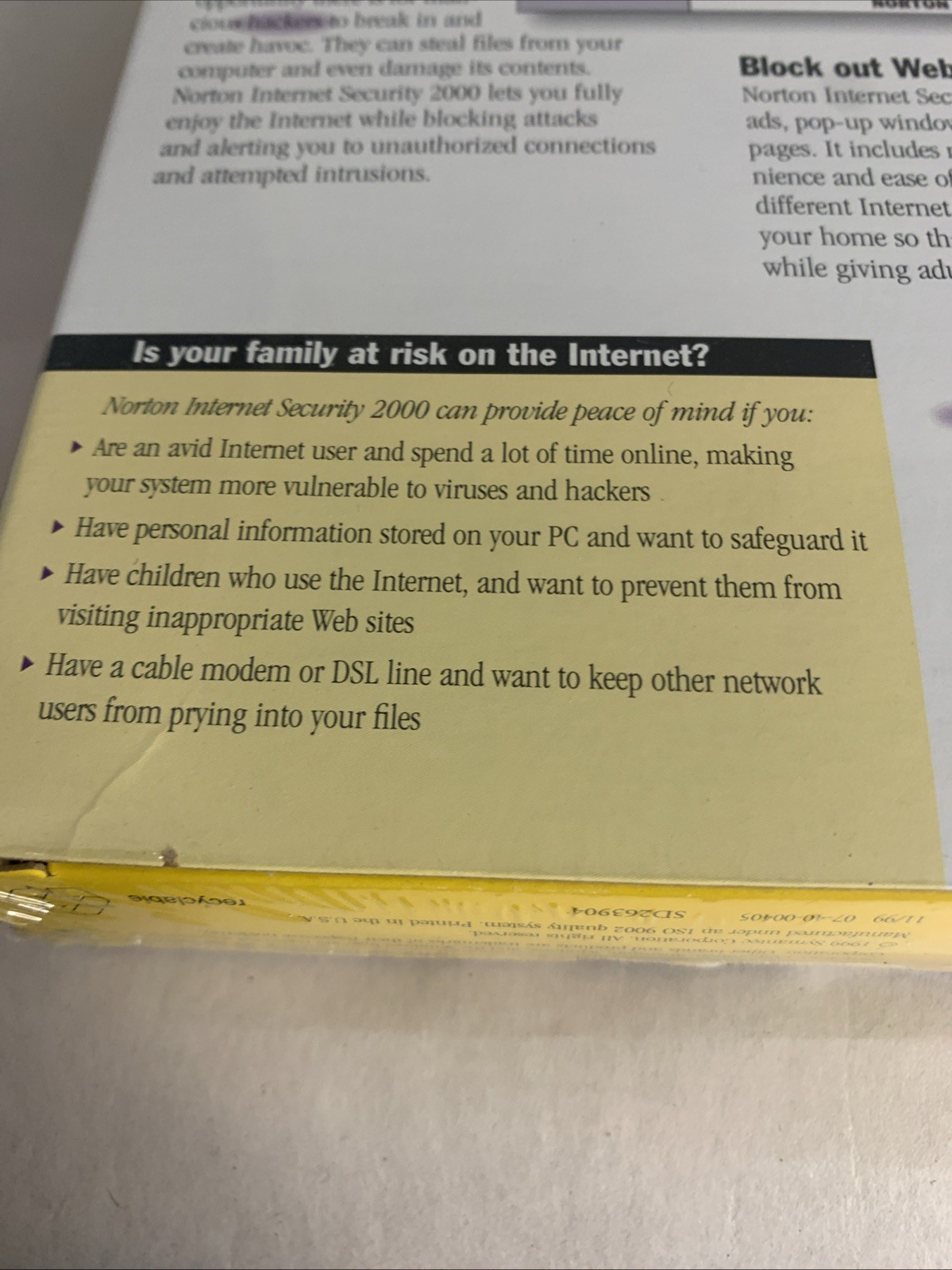 Symantec Norton Internet Security 2000 Windows 98 95