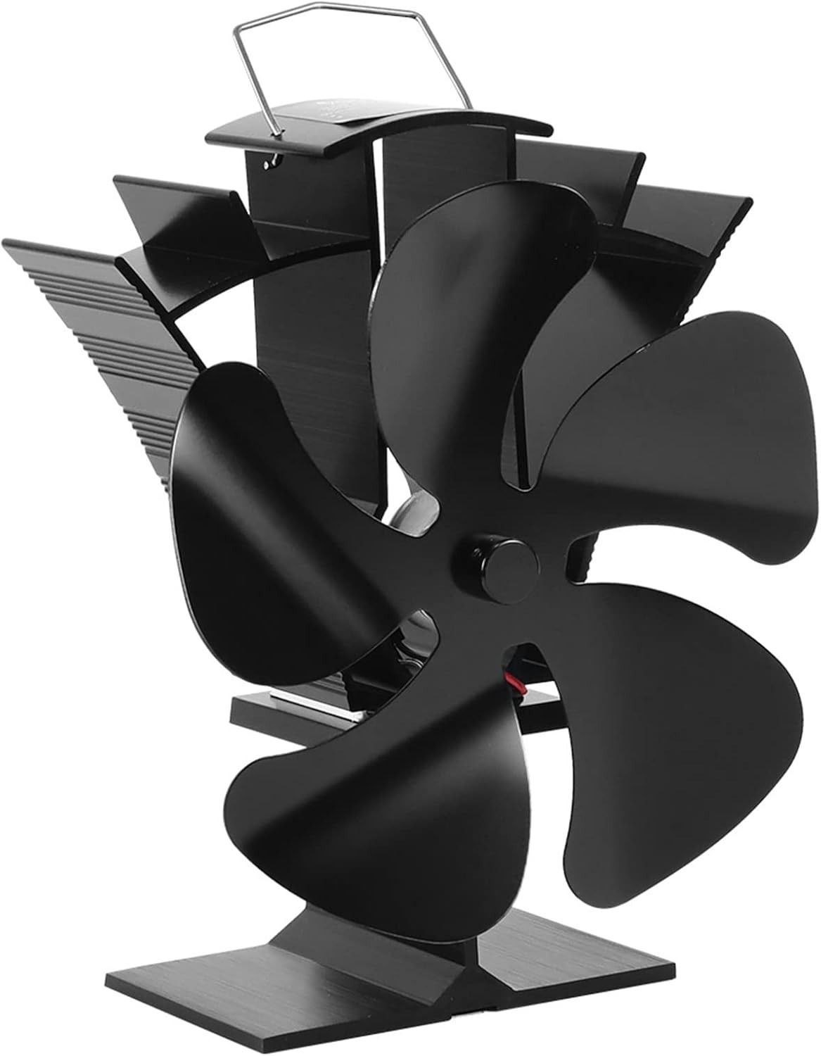 Wood Stove Fan 5 Blades Newly designed Small Heat Powered Fans Fireplace Eco ...