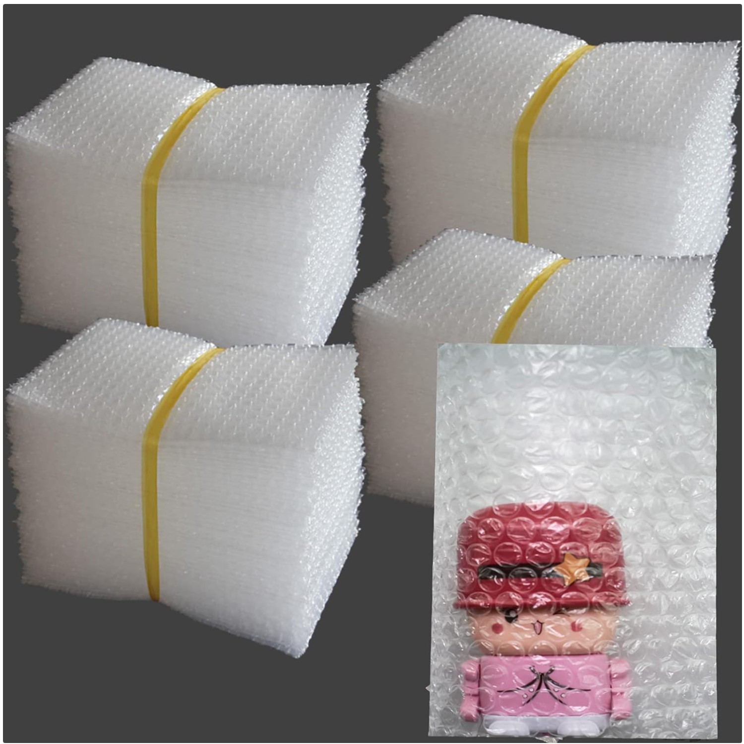 Clear Bubble Pouches 6"x8", 200pcs Shipping Protection Bags