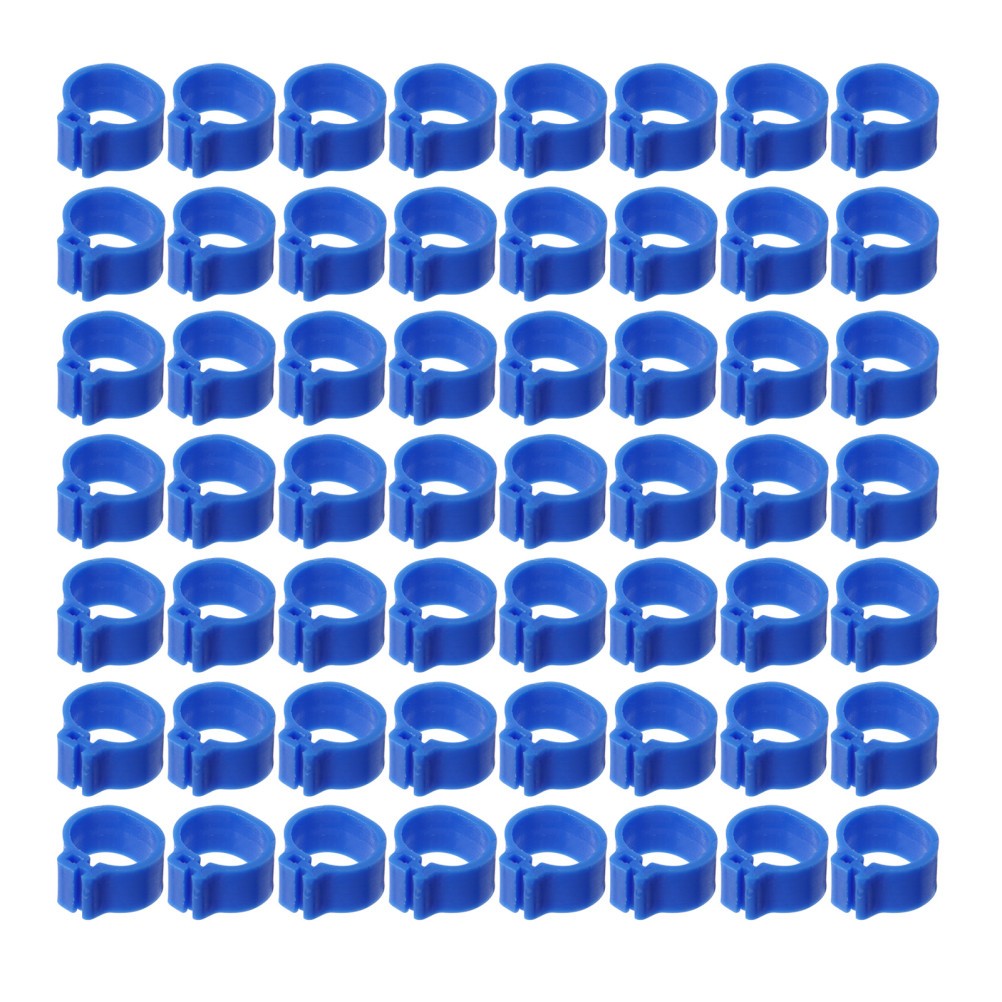 100Pcs Reusable Pigeon Identification Rings Clip on Leg Bands for Pet Birds