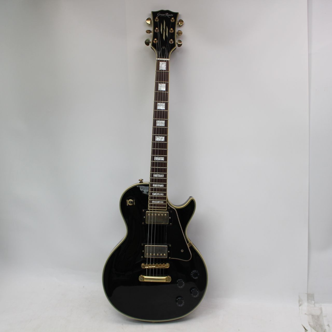 GrassRoots Les Paul Custom G-LP-CTM Black 2012 Electric Guitar
