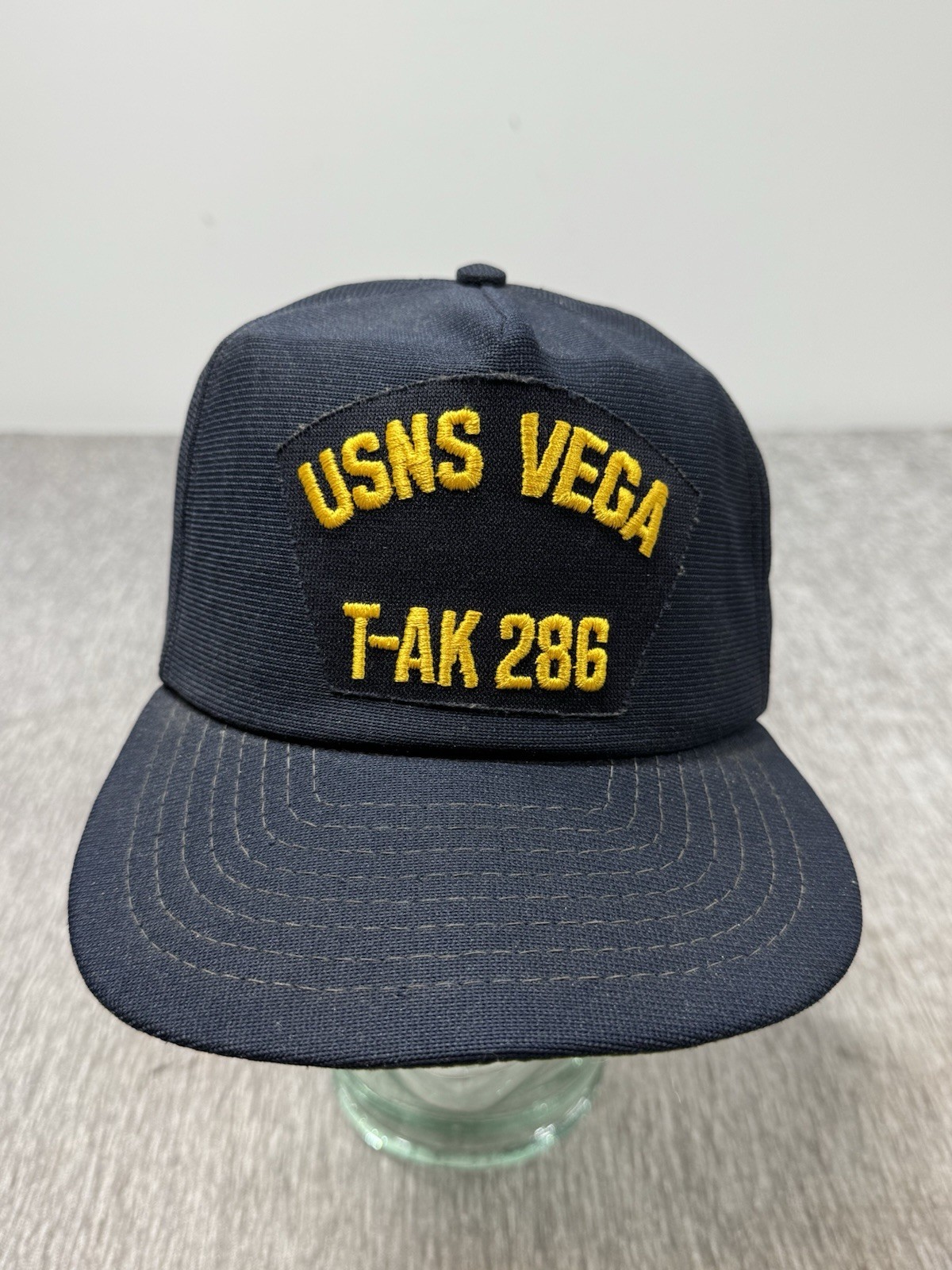 Vintage US Navy Hat Cap USNS Vega T-AK 286 Ship Veteran Vet Mens Snap Back USA